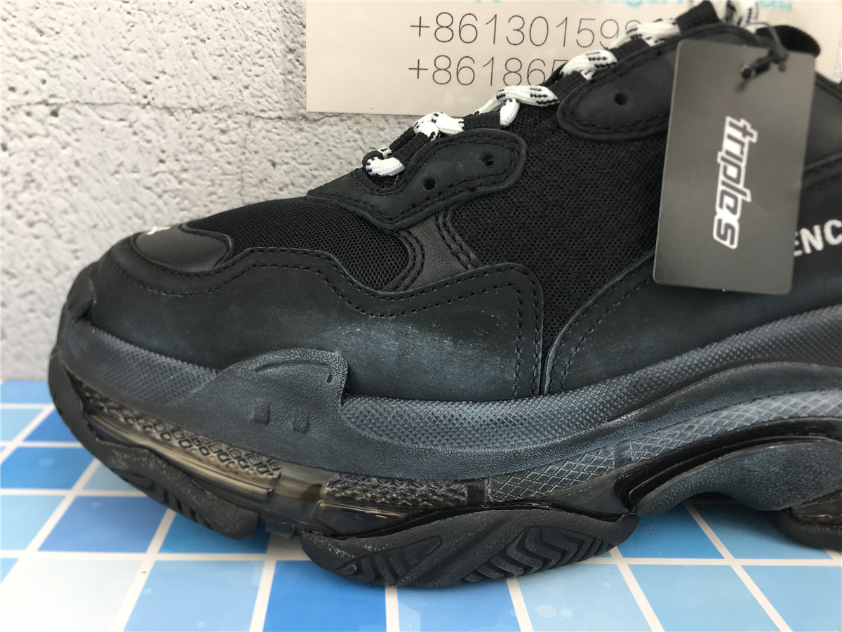 G5 Batch Balenciaga Triple S Black Clear Sole